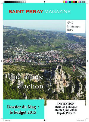 Couverture du magazine de Saint-P&eacute;ray - Été 2015