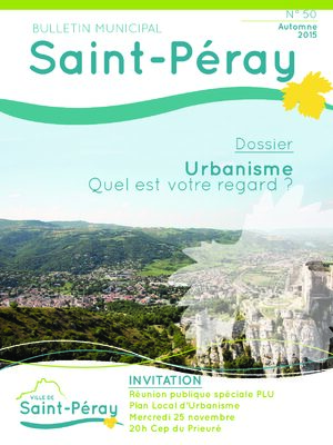 Couverture du magazine de Saint-P&eacute;ray - Automne 2015