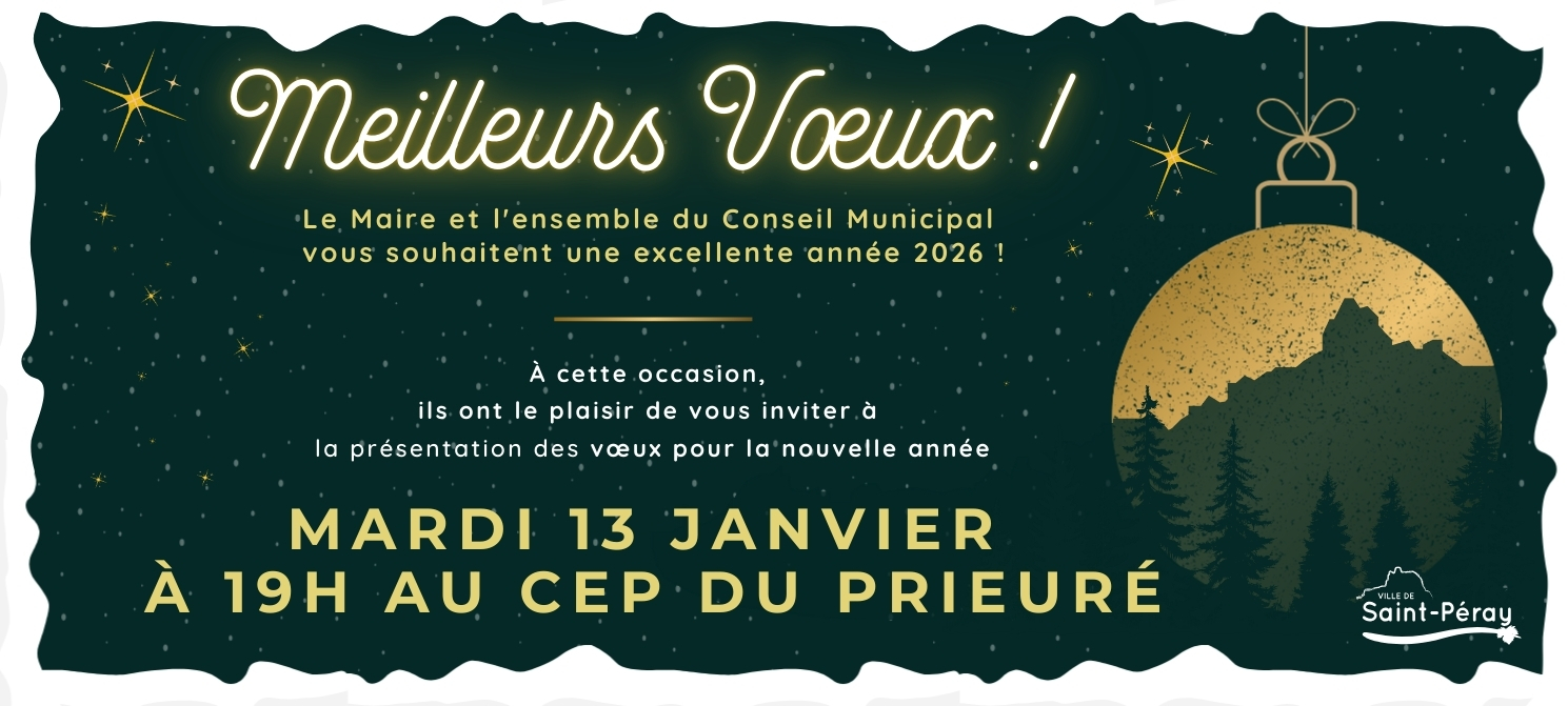 Carte de voeux du maire (1) château de Crussol Saint-Péray